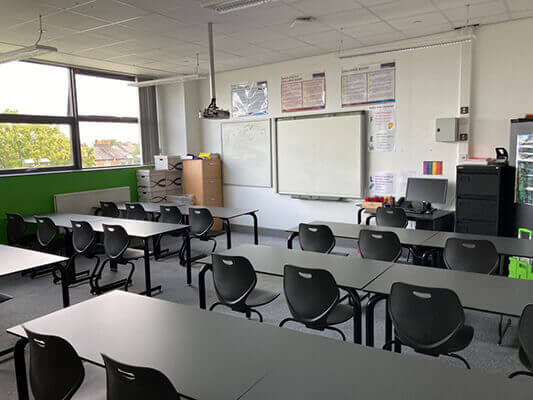 Empty class room
